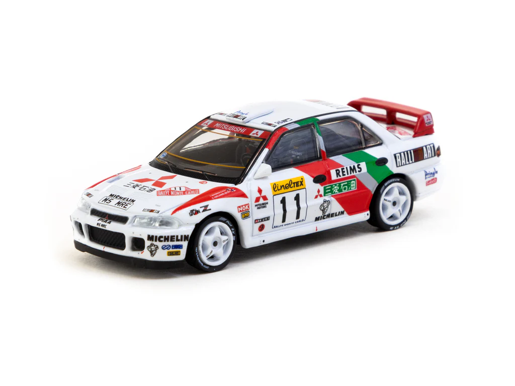 Tarmac Works 1/64 Mitsubishi Lancer Evolution II Rallye Monte-Carlo 1995 #11 GLOBAL64 T64G-049-95MCR11