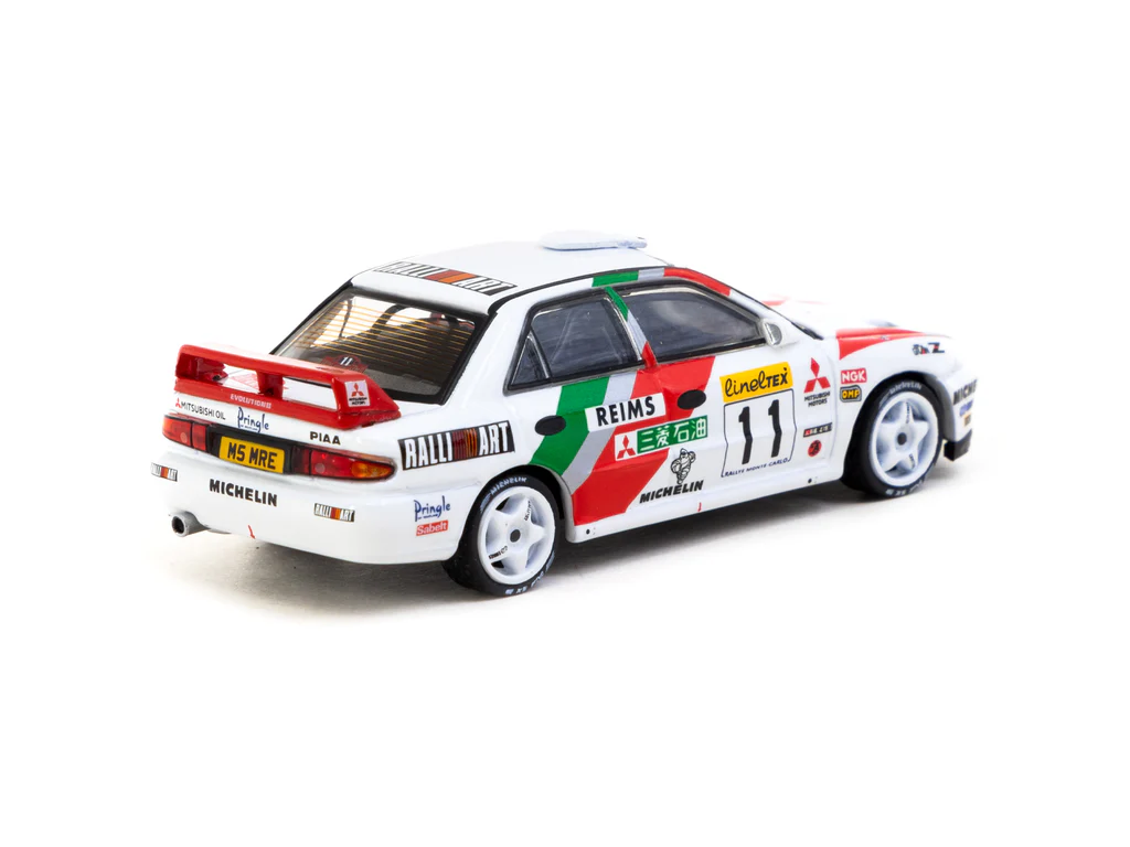 Tarmac Works 1/64 Mitsubishi Lancer Evolution II Rallye Monte-Carlo 1995 #11 GLOBAL64 T64G-049-95MCR11