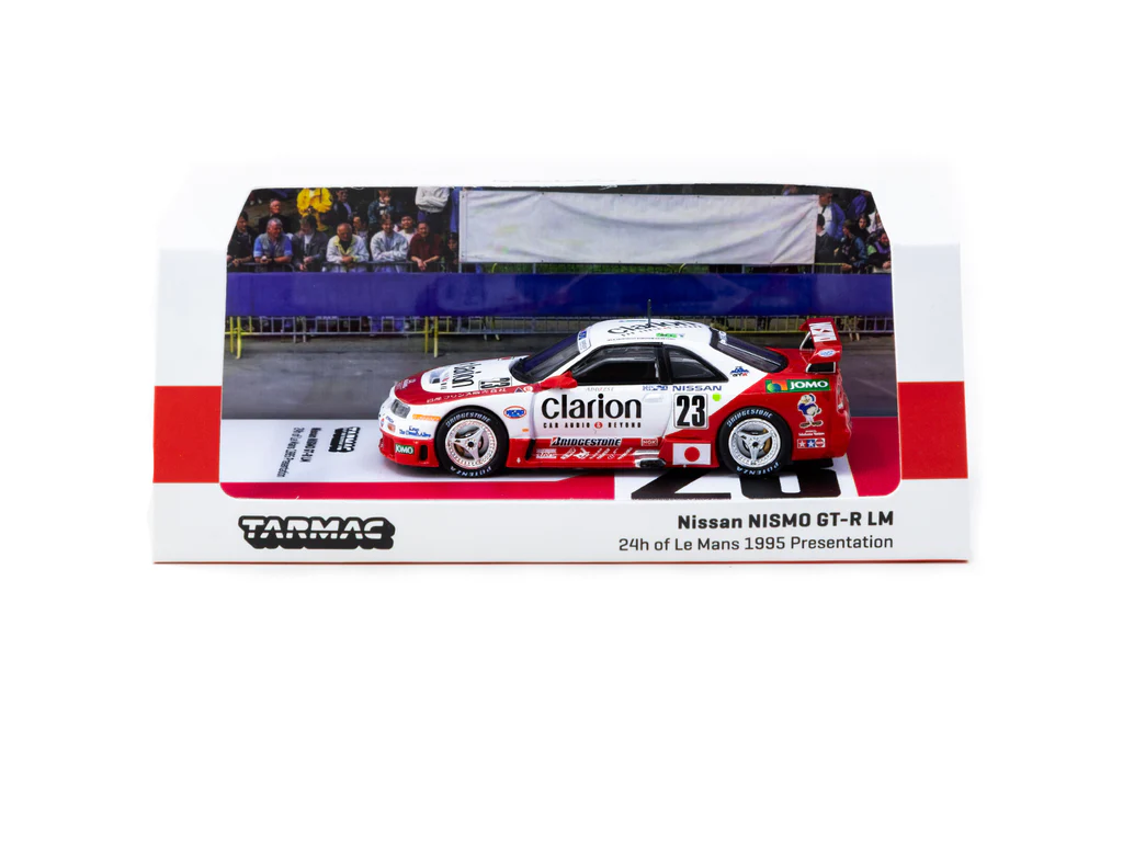 Tarmac Works 1/64 Nissan NISMO GT-R LM 24h of Le Mans 1995 Presentation #23 - HOBBY64 T64-067-95LM23