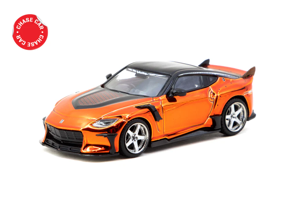 Tarmac Works 1/64 Nissan VeilSide FFZ400 Fairlady Z Orange - GLOBAL64 T64G-074-OR - Thumbnail