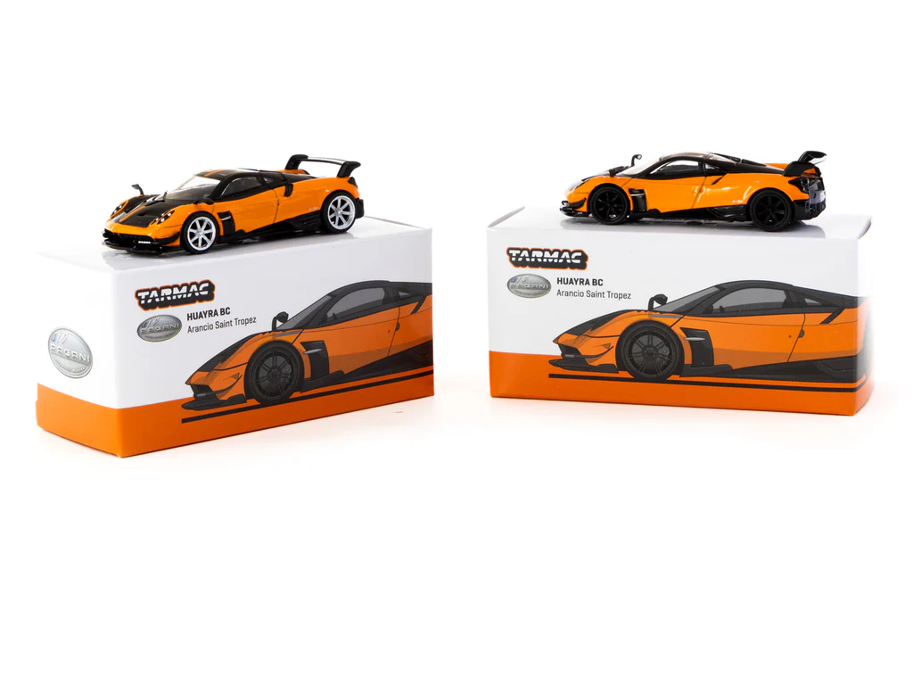 Tarmac Works 1/64 Pagani Huayra BC Arancio Saint Tropez - GLOBAL64 T64G-TL014-OR