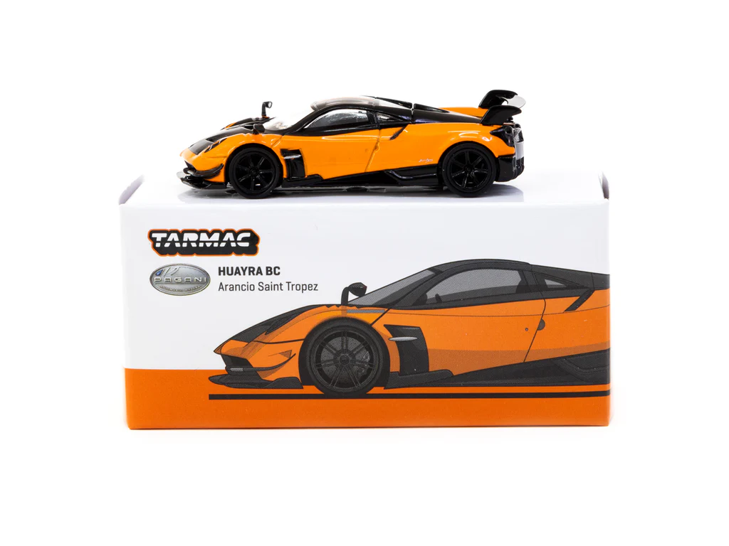 Tarmac Works 1/64 Pagani Huayra BC Arancio Saint Tropez - GLOBAL64 T64G-TL014-OR