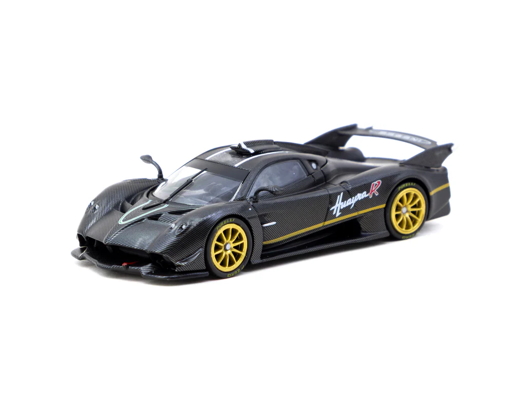 Tarmac Works 1/64 Pagani Huayra R Matt Black Carbon Fiber - GLOBAL64 T64G-TL035-MBCF