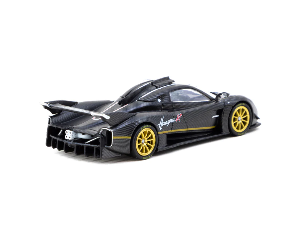 Tarmac Works 1/64 Pagani Huayra R Matt Black Carbon Fiber - GLOBAL64 T64G-TL035-MBCF - Thumbnail