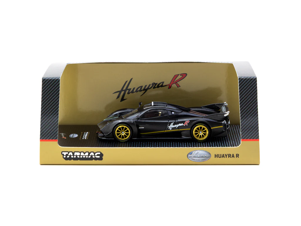 Tarmac Works 1/64 Pagani Huayra R Matt Black Carbon Fiber - GLOBAL64 T64G-TL035-MBCF