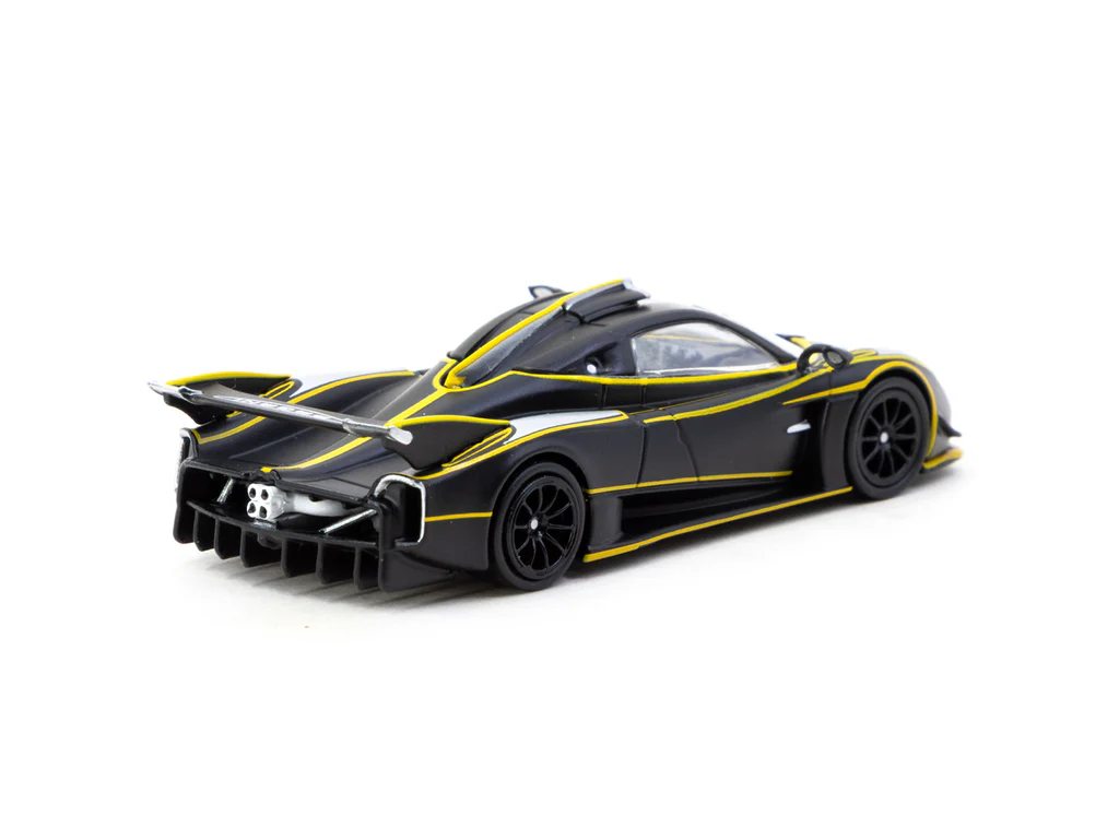 Tarmac Works 1/64 Pagani Huayra R Matt Black / Silver - GLOBAL64 T64G-TL035-MBS