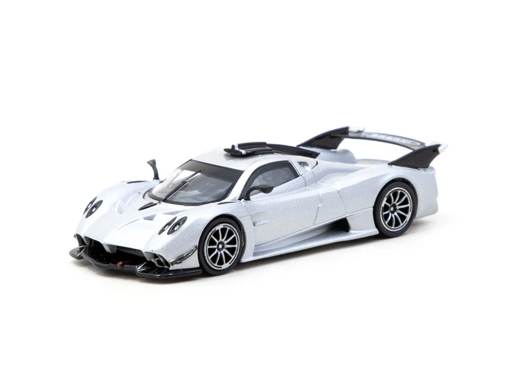 Tarmac Works 1/64 Pagani Huayra R Satin Silver - GLOBAL64 T64G-TL035-SL