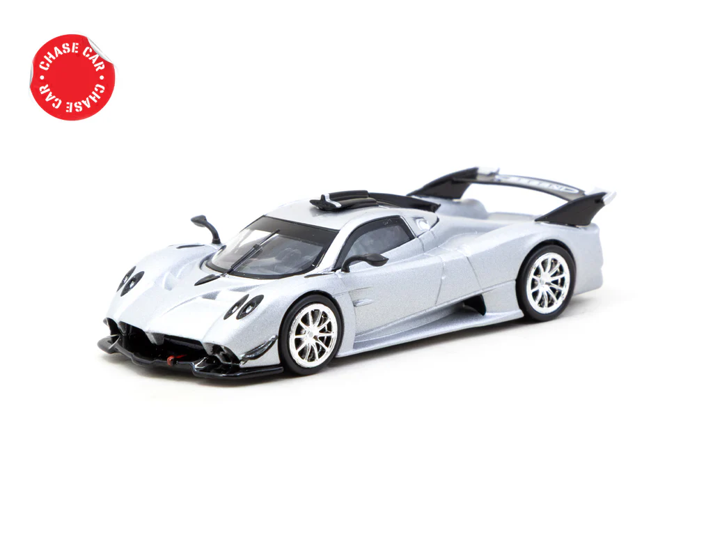 Tarmac Works 1/64 Pagani Huayra R Satin Silver - GLOBAL64 T64G-TL035-SL