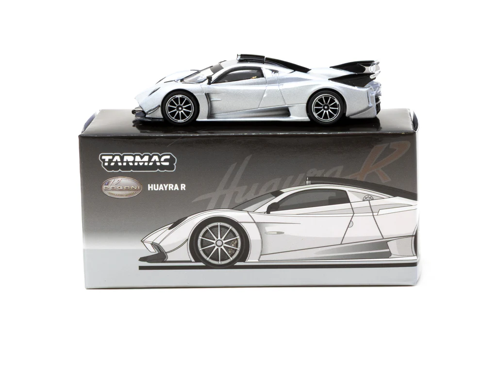 Tarmac Works 1/64 Pagani Huayra R Satin Silver - GLOBAL64 T64G-TL035-SL - Thumbnail