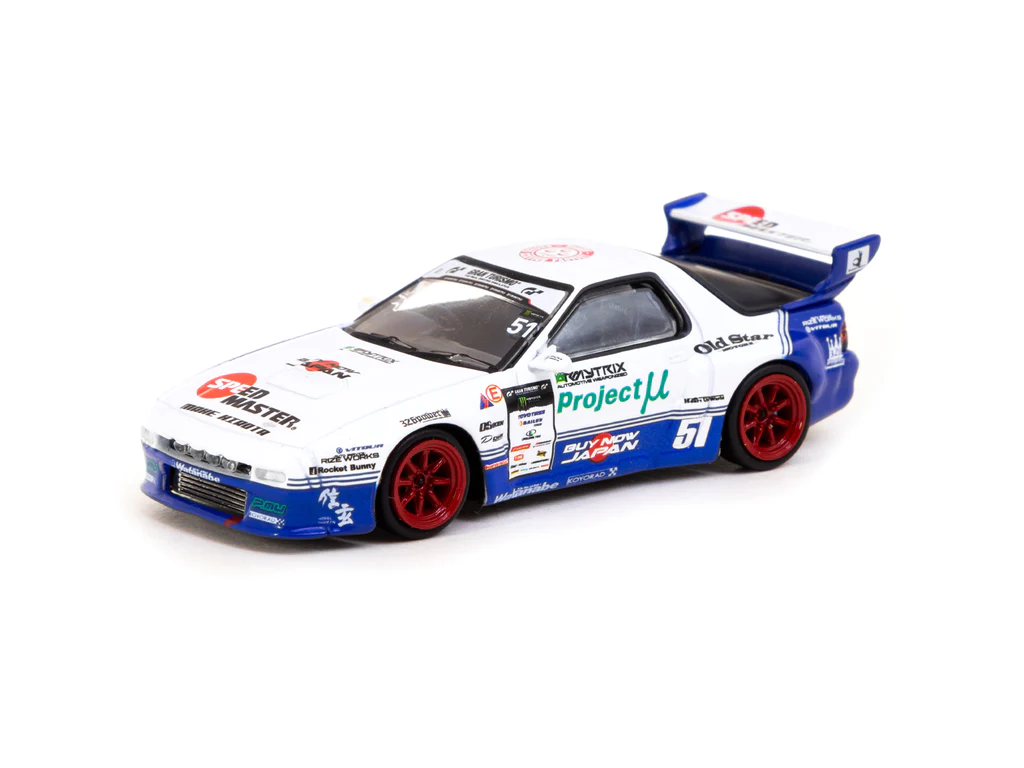 Tarmac Works 1/64 Pandem Mazda RX-7 FC3S Drift - HOBBY64 - Thumbnail