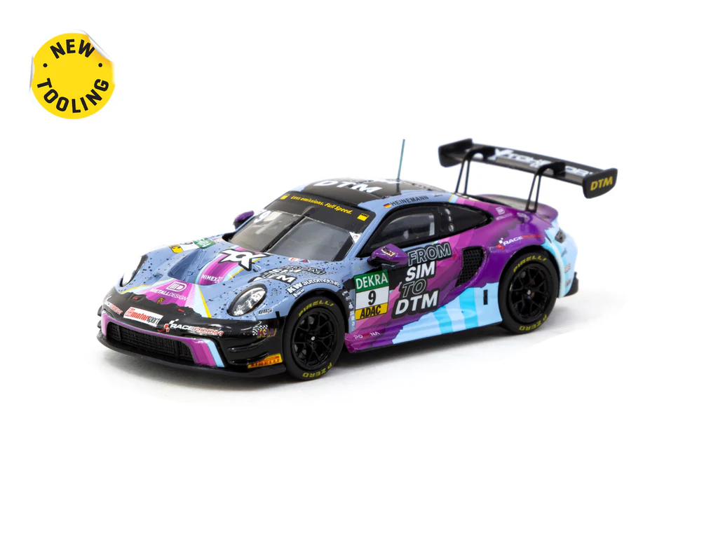 Tarmac Works 1/64 Porsche 911 GT3 R DTM 2023 #9 - HOBBY64 T64-084-23DTM09