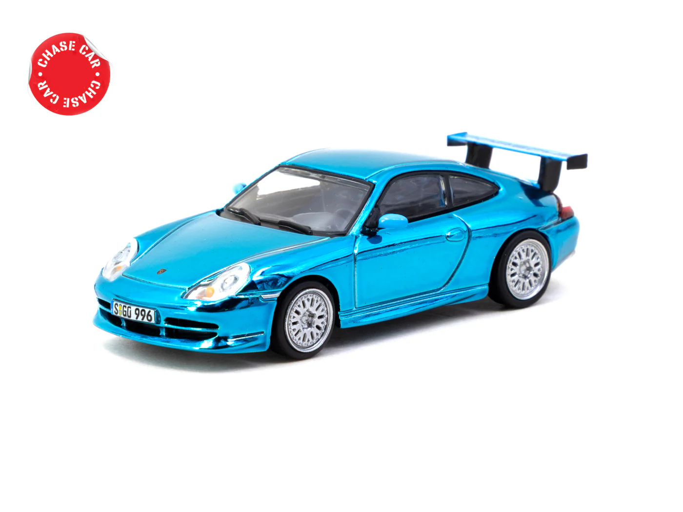 Tarmac Works 1/64 Porsche 911 GT3 (type 996) Light Blue - Tarmac Works X iXO Models GLOBAL64 T64G-069-BL