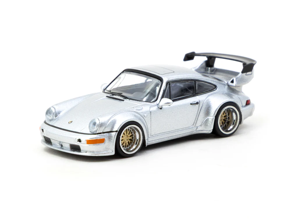 Tarmac Works 1/64 RWB 964 Silver - HOBBY64 T64-037-SL - Thumbnail