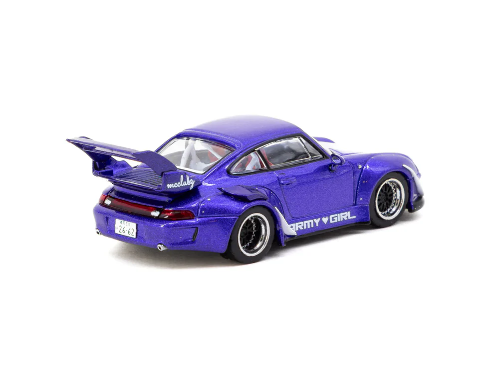 Tarmac Works 1/64 RWB 993 ARMY GIRL Blue - HOBBY64 T64-TL017-AG - Thumbnail