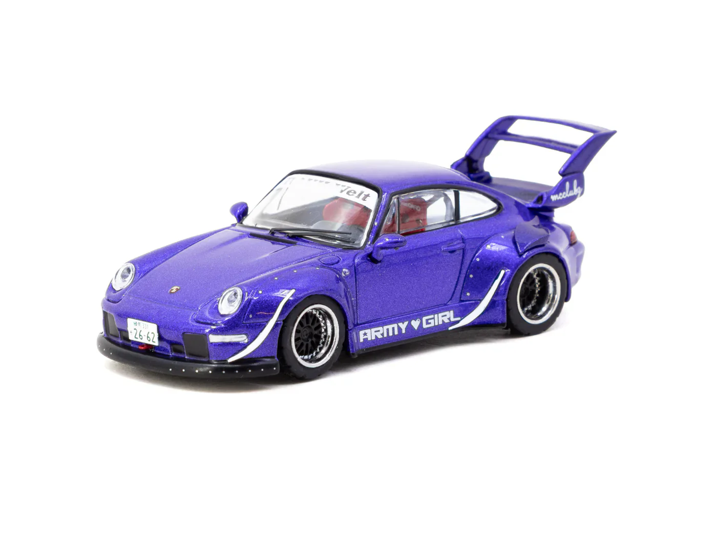 Tarmac Works 1/64 RWB 993 ARMY GIRL Blue - HOBBY64 T64-TL017-AG