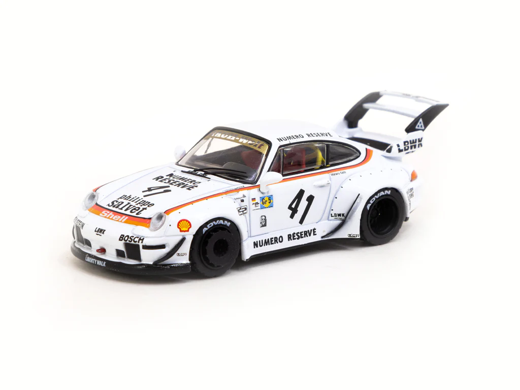 Tarmac Works 1/64 RWB 993 LBWK with Plastic Truck Packaging - Singapore Special Edition - HOBBY64 - Thumbnail