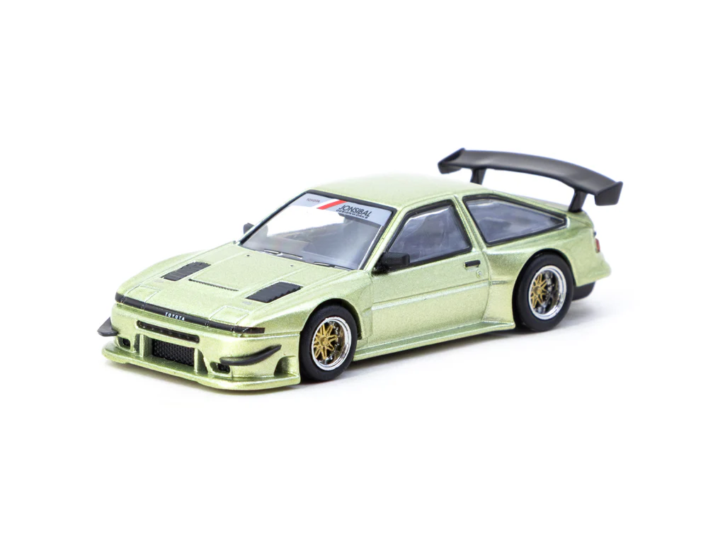 Tarmac Works 1/64 Toyota Sprinter Trueno AE86 Widebody Green - Designed by Jon Sibal - GLOBAL64 T64G-060-GR