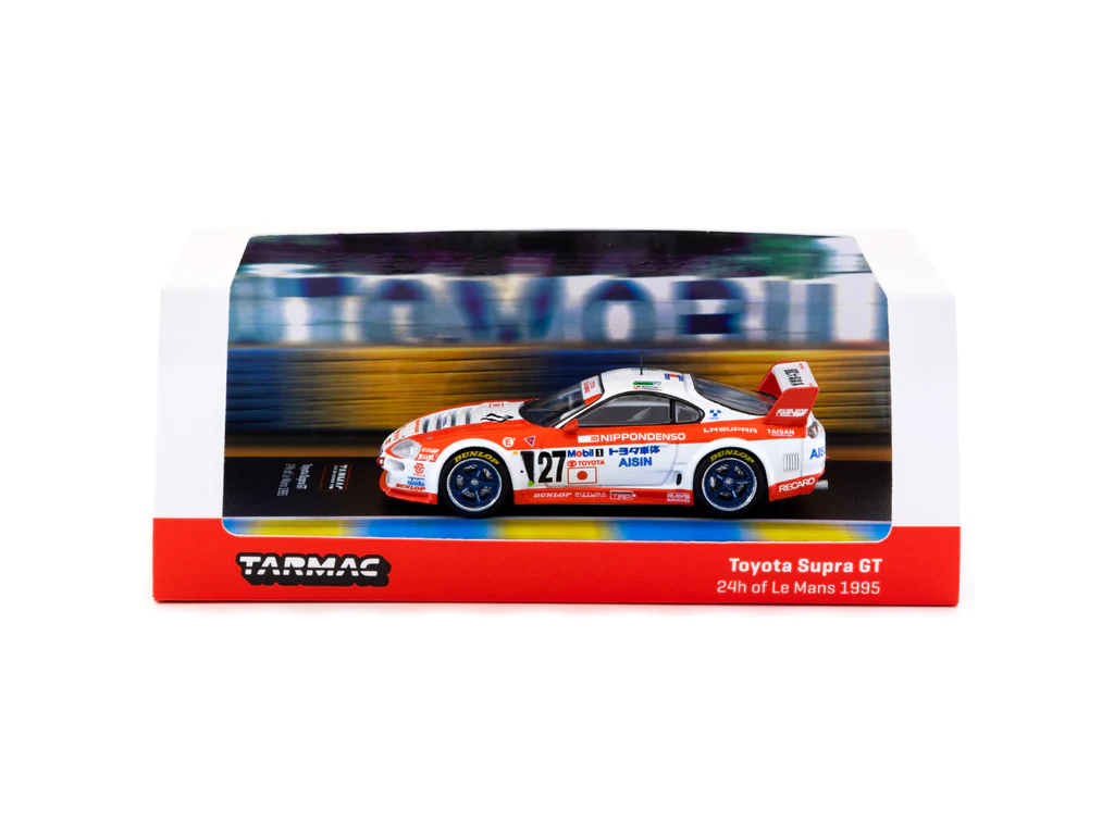 Tarmac Works 1/64 Toyota Supra GT 24h of Le Mans 1995 #27 - HOBBY64