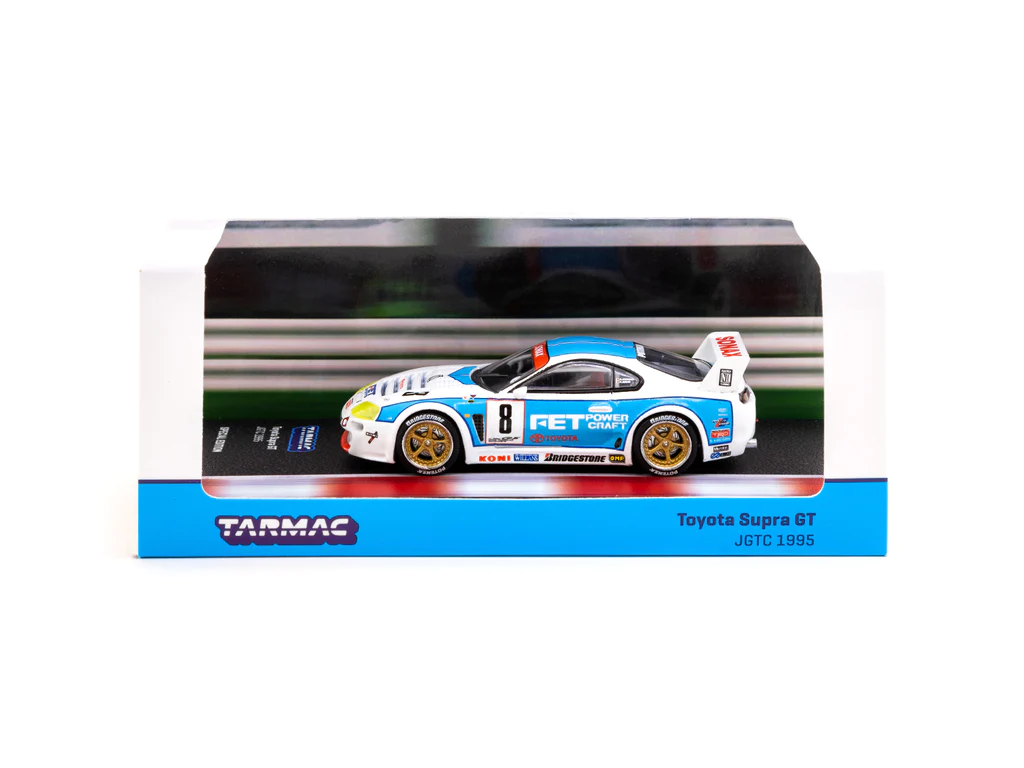 Tarmac Works 1/64 Toyota Supra GT JGTC 1995 #8 - Special Edition - HOBBY64 - Thumbnail