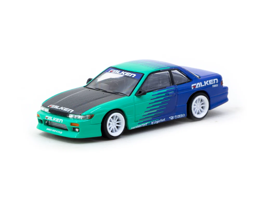 Tarmac Works 1/64 VERTEX Nissan Silvia (S13) Falken - GLOBAL64 T64G-025-FA - Thumbnail