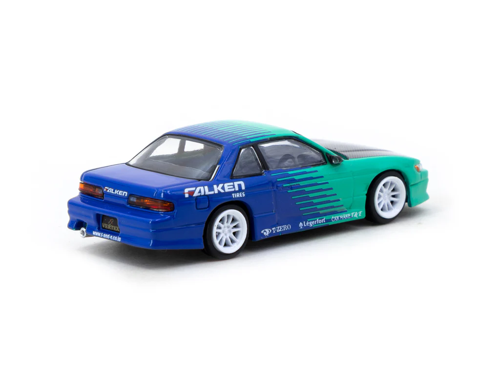 Tarmac Works 1/64 VERTEX Nissan Silvia (S13) Falken - GLOBAL64 T64G-025-FA - Thumbnail