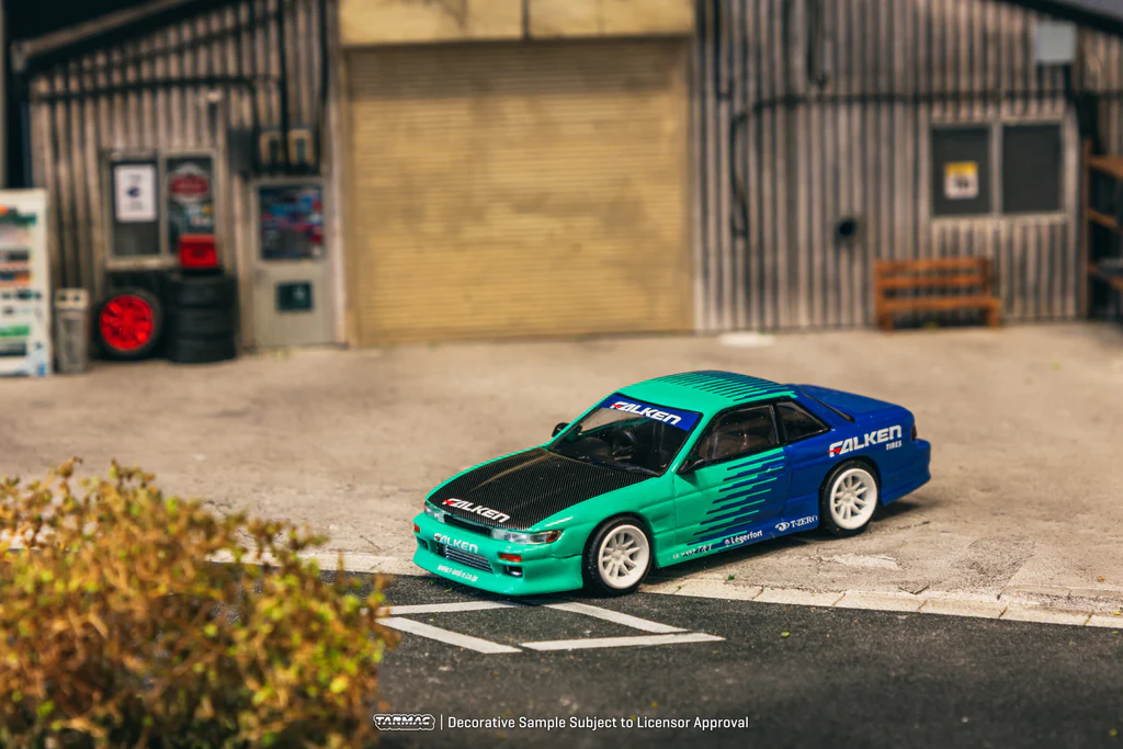 Tarmac Works 1/64 VERTEX Nissan Silvia (S13) Falken - GLOBAL64 T64G-025-FA - Thumbnail