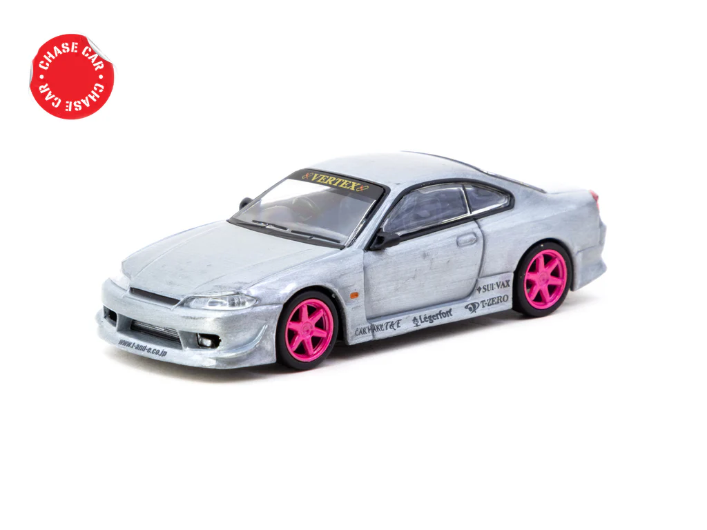 Tarmac Works 1/64 VERTEX Nissan Silvia S15 Pink Metallic - GLOBAL64 T64G-023-PI