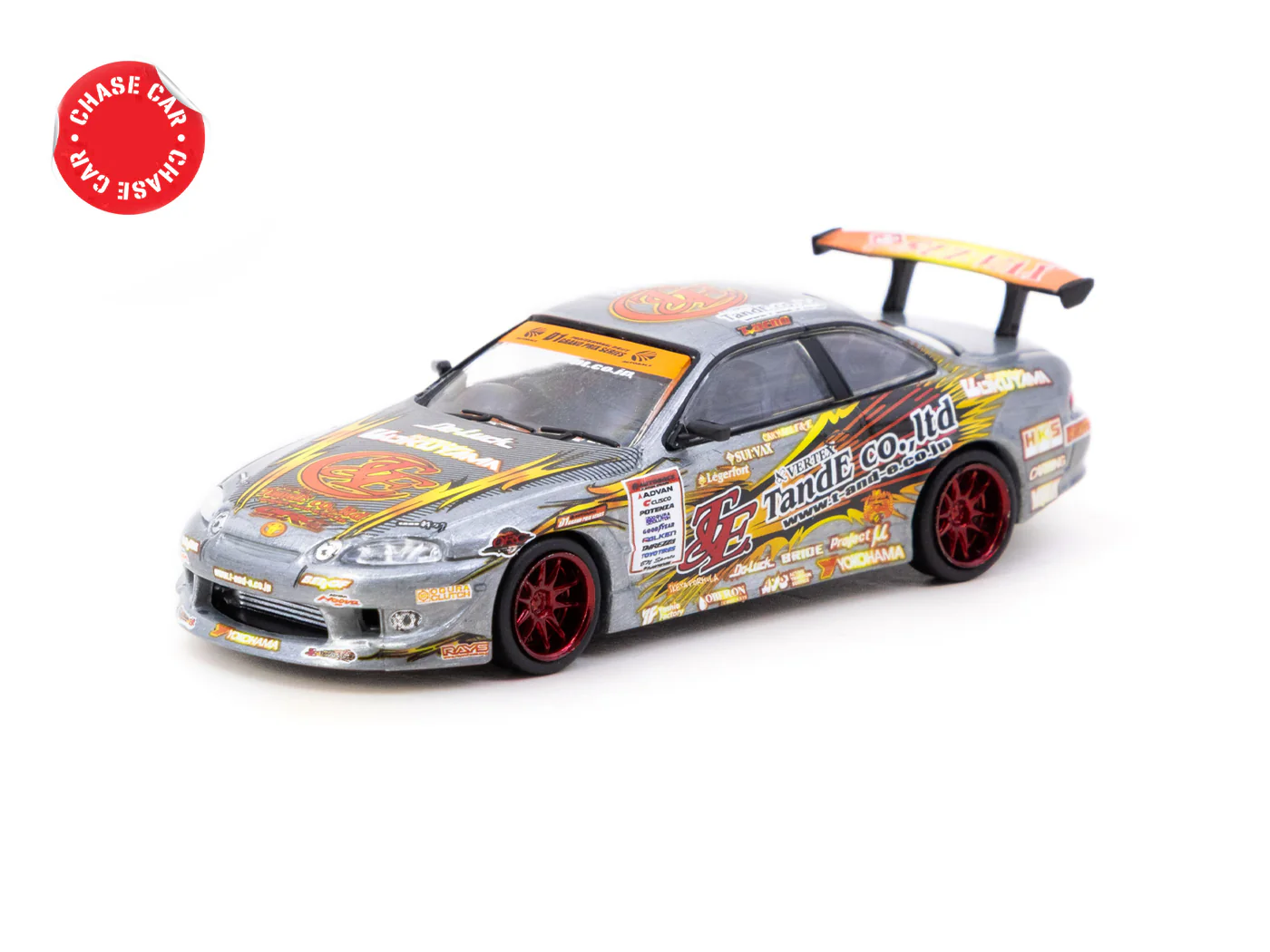 Tarmac Works 1/64 VERTEX Ridge TE3006 Soarer Chrome Red - Tokyo Auto Salon 2026 Special Edition - GLOBAL64 T64G-080-TE3006 - Thumbnail