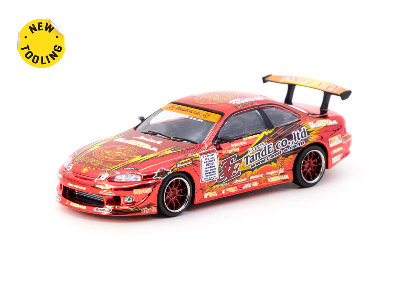Tarmac Works 1/64 VERTEX Ridge TE3006 Soarer Chrome Red - Tokyo Auto Salon 2026 Special Edition - GLOBAL64 T64G-080-TE3006 - Thumbnail