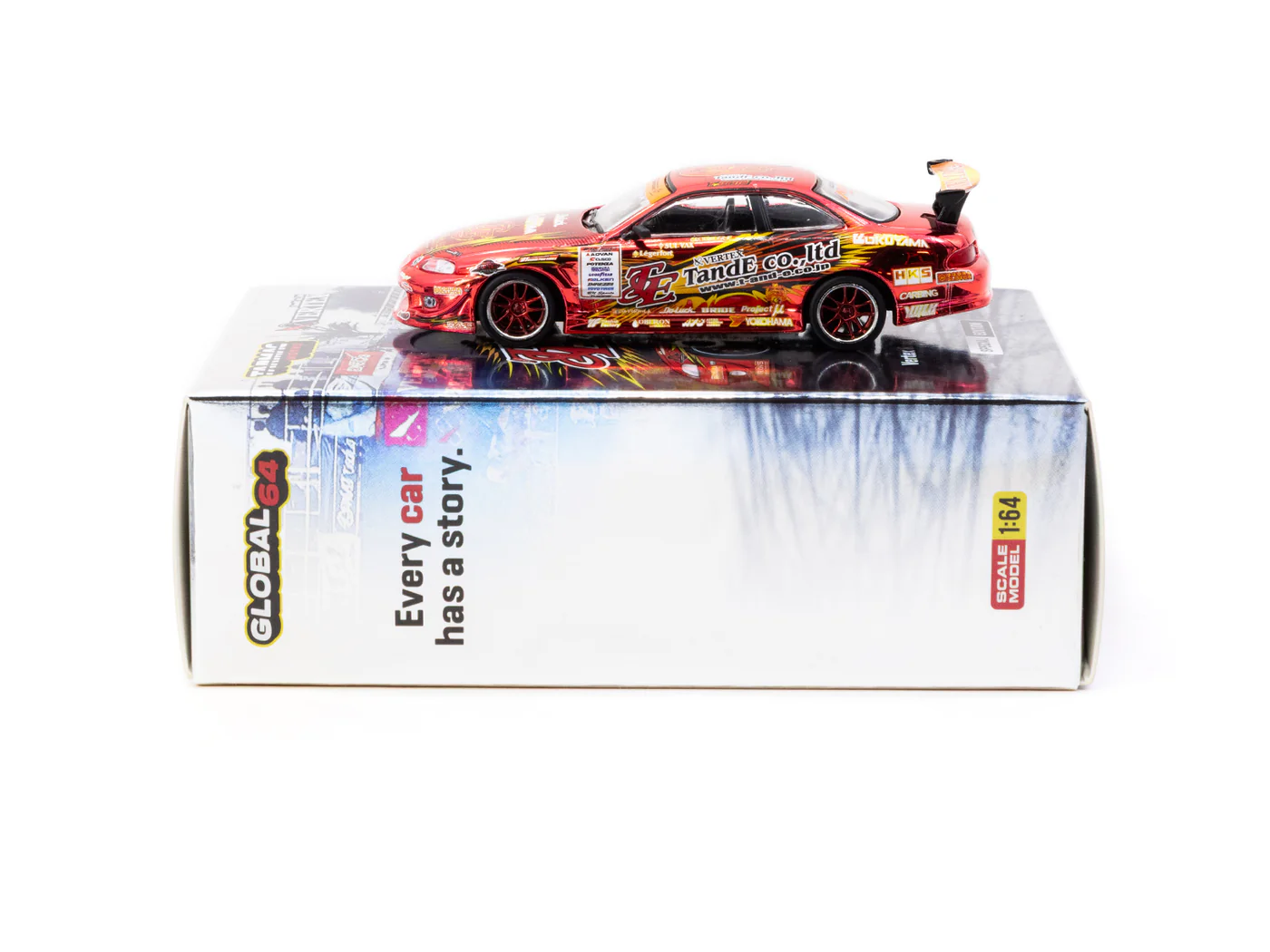 Tarmac Works 1/64 VERTEX Ridge TE3006 Soarer Chrome Red - Tokyo Auto Salon 2026 Special Edition - GLOBAL64 T64G-080-TE3006 - Thumbnail