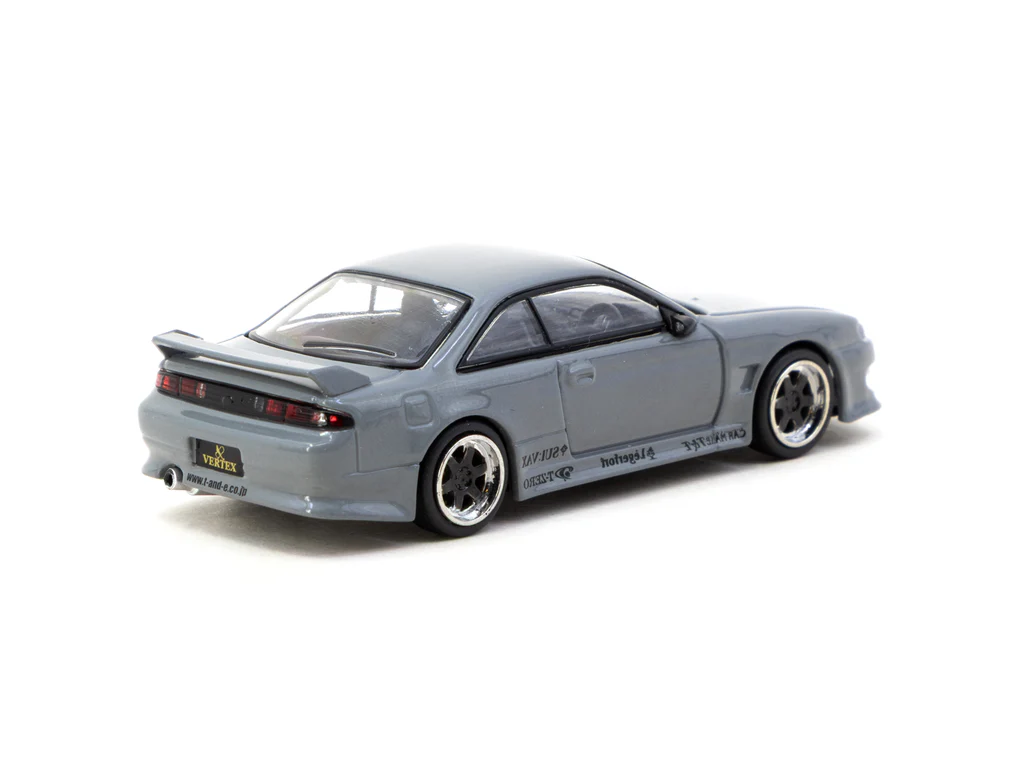 Tarmac Works 1/64 VERTEX Silvia (S 14) Grey - GLOBAL64 T64G-018-GY
