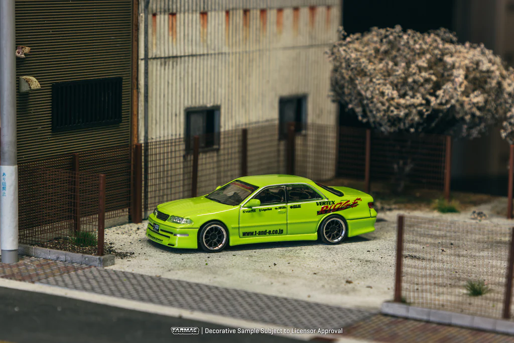 Tarmac Works 1/64 VERTEX Toyota Mark II JZX100 Light Green - Tokyo Auto Salon 2025 Special Edition - GLOBAL64 T64G-024-LG