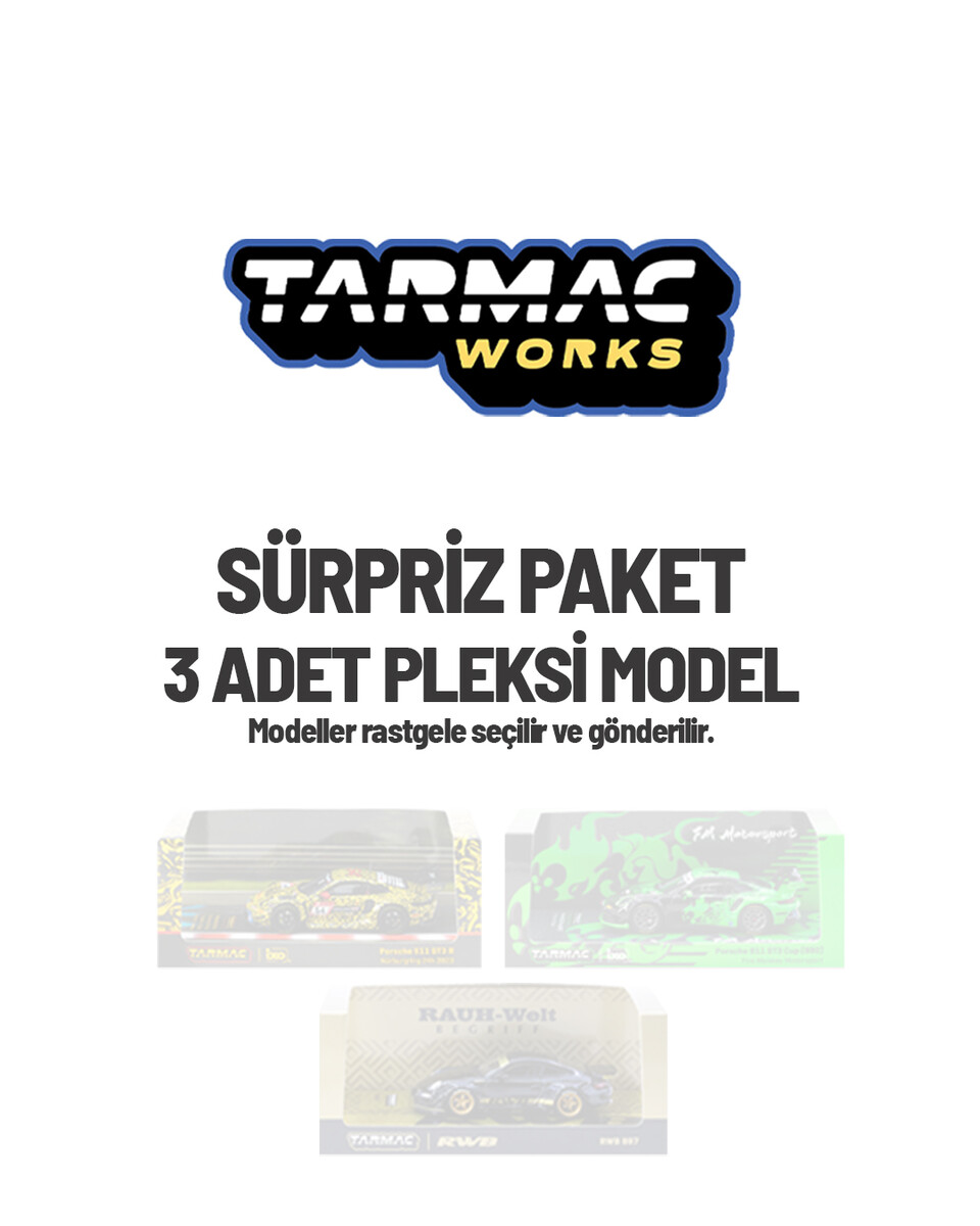 Tarmac Works - Tarmac Works (Pleksi) Sürpriz Paket 3 ADET