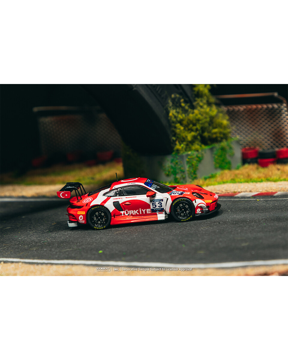 Tarmac Works X Diecast Turkey Porsche 911 GT3 R / FIA Motorsport Games GT Sprint 2024 Winner / Ayhancan Güven (Exclusive) - Thumbnail