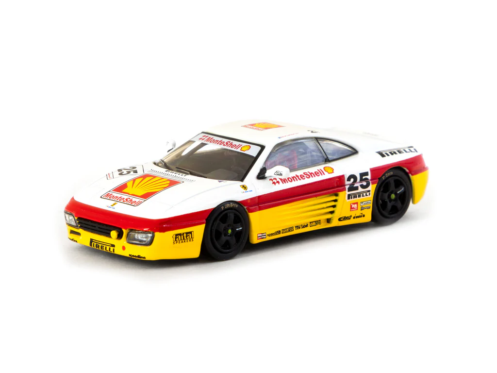 Tarmac Works - Tarmac Works X iXO Models 1/64 Ferrari 348 Challenge Italian GT 1994 #25 - HOBBY64 T64-082-94IGT25 Tarmac Works - Tarmac Works X iXO Models 1/64 Ferrari 348 Challenge Italian GT 1994 #25 - HOBBY64 T64-082-94IGT25