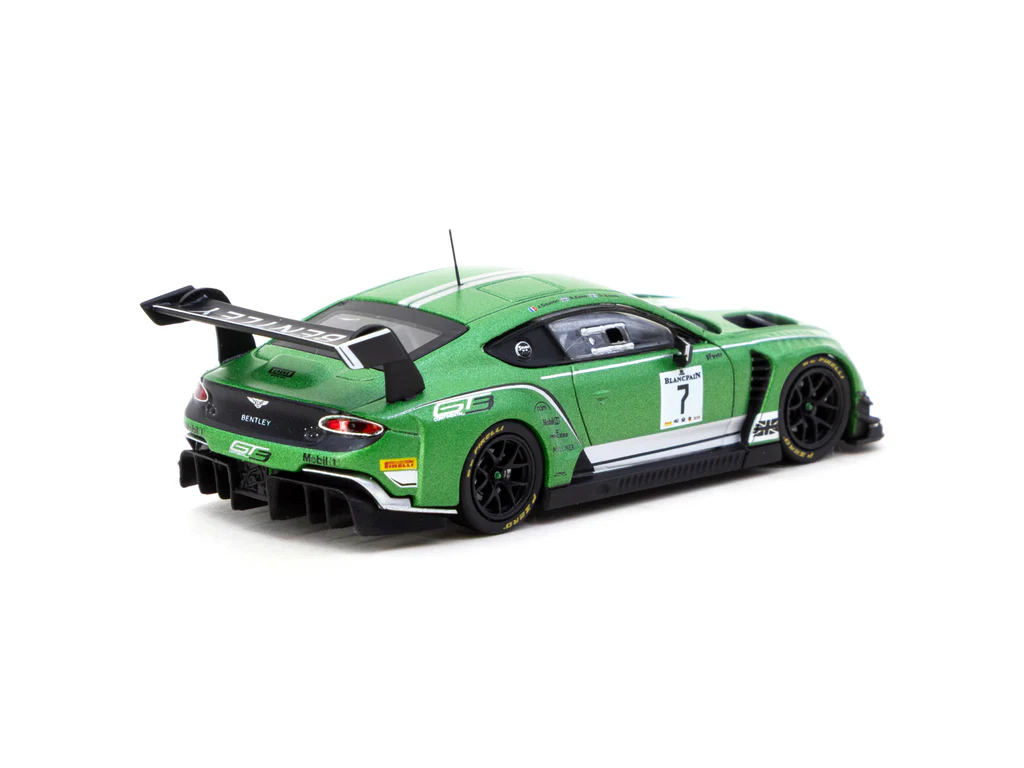 Tarmac Works X iXO Models 1/64 Bentley Continental GT3 Blancpain GT Series 2018 Testing Livery - HOBBY64 T64-030-18BGT7 - Thumbnail