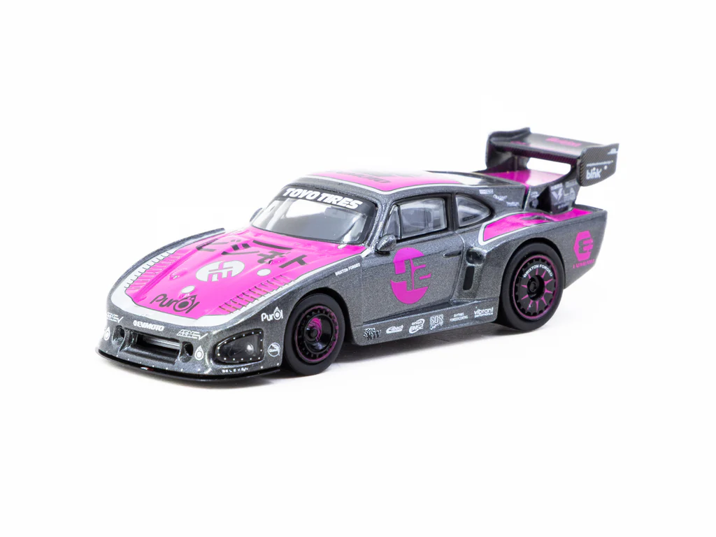 Tarmac Works X iXO Models 1/64 Bisimoto Porsche 935 K3V with Tarmac Cards Combo Set - HOBBY64 T64-079-K3V - Thumbnail