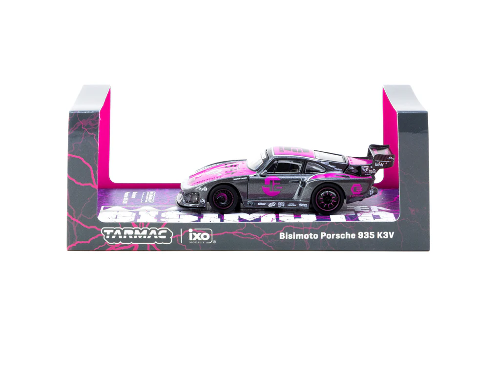 Tarmac Works X iXO Models 1/64 Bisimoto Porsche 935 K3V with Tarmac Cards Combo Set - HOBBY64 T64-079-K3V