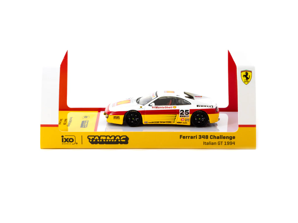 Tarmac Works X iXO Models 1/64 Ferrari 348 Challenge Italian GT 1994 #25 - HOBBY64 T64-082-94IGT25 - Thumbnail