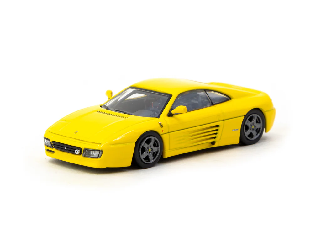 Tarmac Works X iXO Models 1/64 Ferrari 348 Challenge Yellow - ROAD64 T64R-082-YL