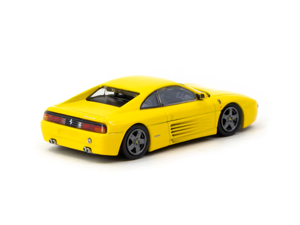 Tarmac Works X iXO Models 1/64 Ferrari 348 Challenge Yellow - ROAD64 T64R-082-YL