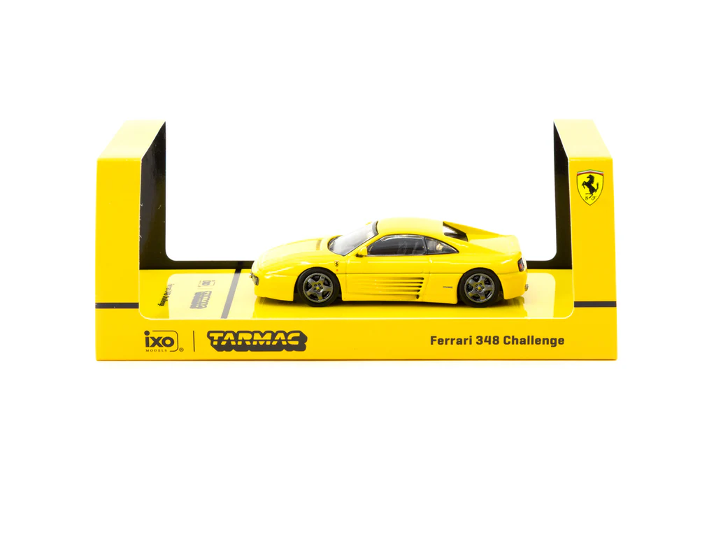 Tarmac Works X iXO Models 1/64 Ferrari 348 Challenge Yellow - ROAD64 T64R-082-YL