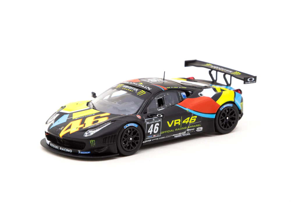 Tarmac Works X IXO Models 1/64 Ferrari 458 Italia GT3 Blancpain Endurance Series 2012 – Nurburgring #46 - HOBBY64 - Thumbnail