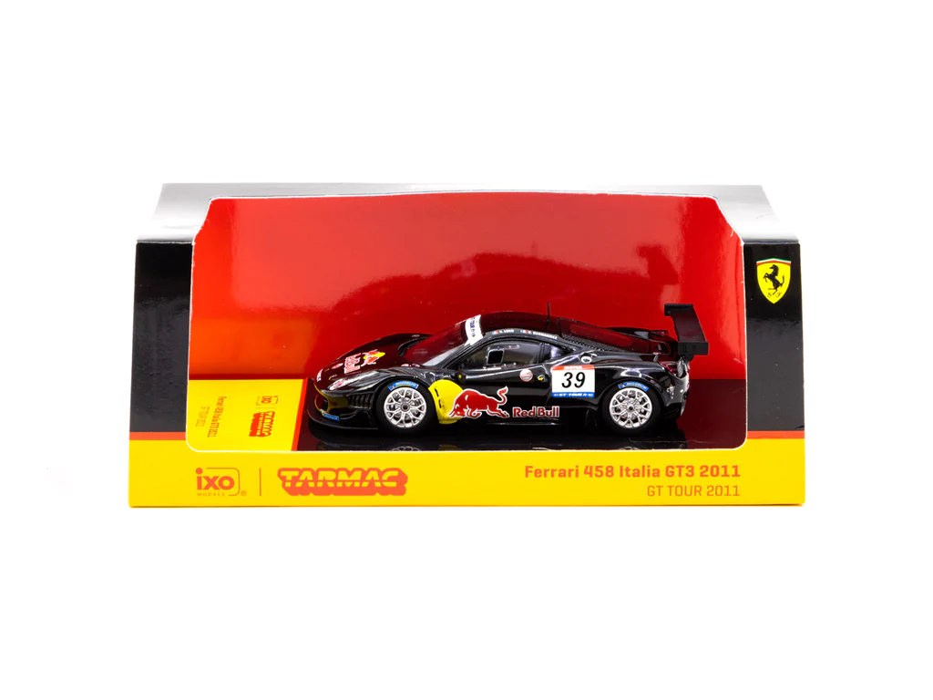 Tarmac Works X IXO Models 1/64 Ferrari 458 Italia GT3 GT TOUR 2011 #39 - HOBBY64 - Thumbnail