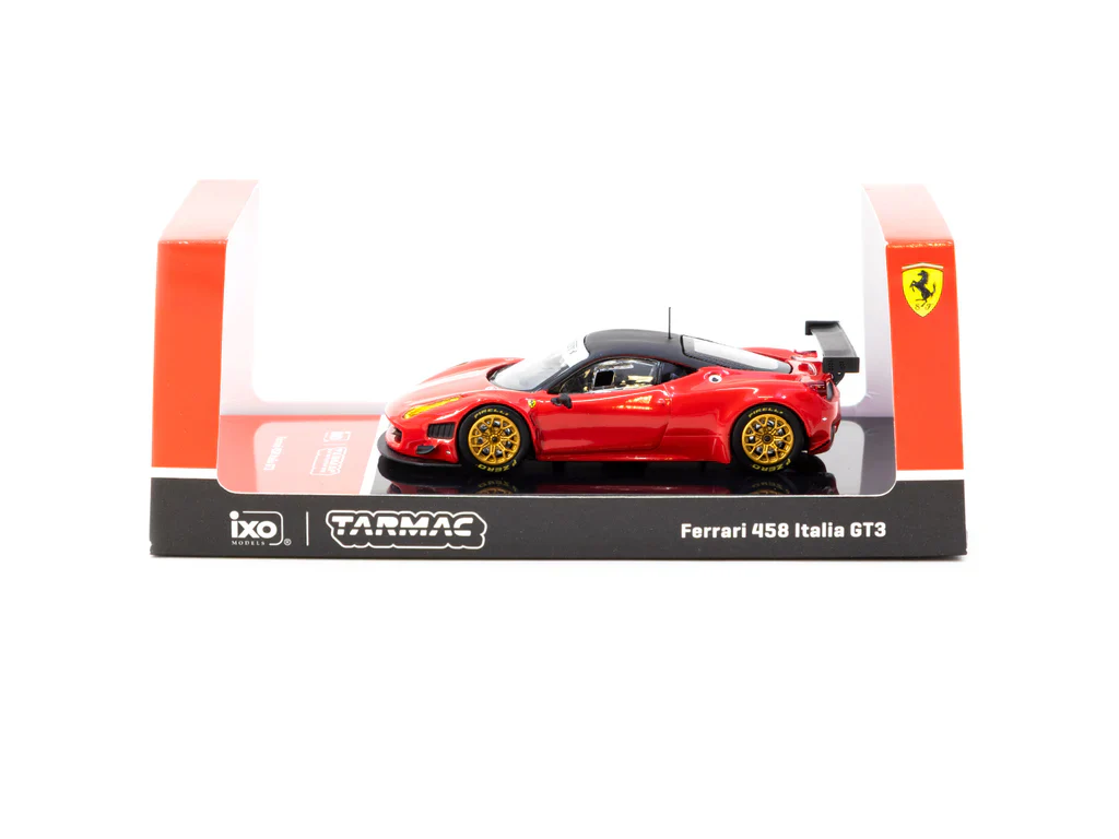 Tarmac Works X iXO Models 1/64 Ferrari 458 Italia GT3 Red - ROAD64 T64R-073-RE