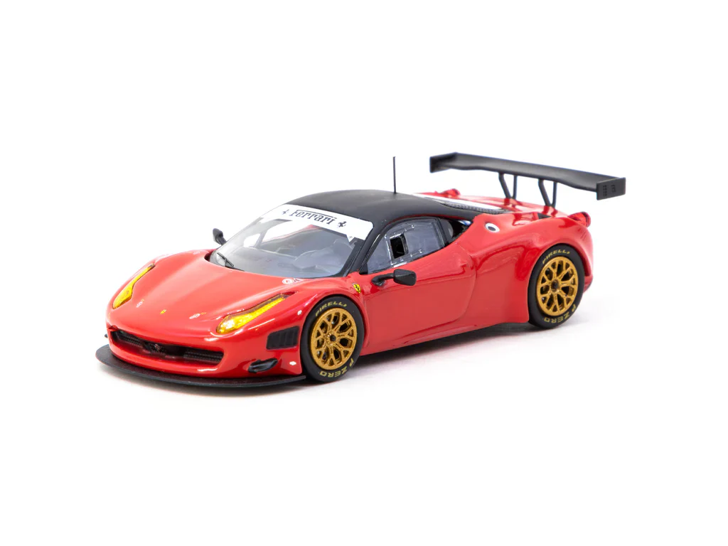Tarmac Works X iXO Models 1/64 Ferrari 458 Italia GT3 Red - ROAD64 T64R-073-RE