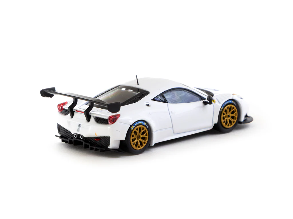 Tarmac Works X iXO Models 1/64 Ferrari 458 Italia GT3 White - ROAD64 T64R-074-WH