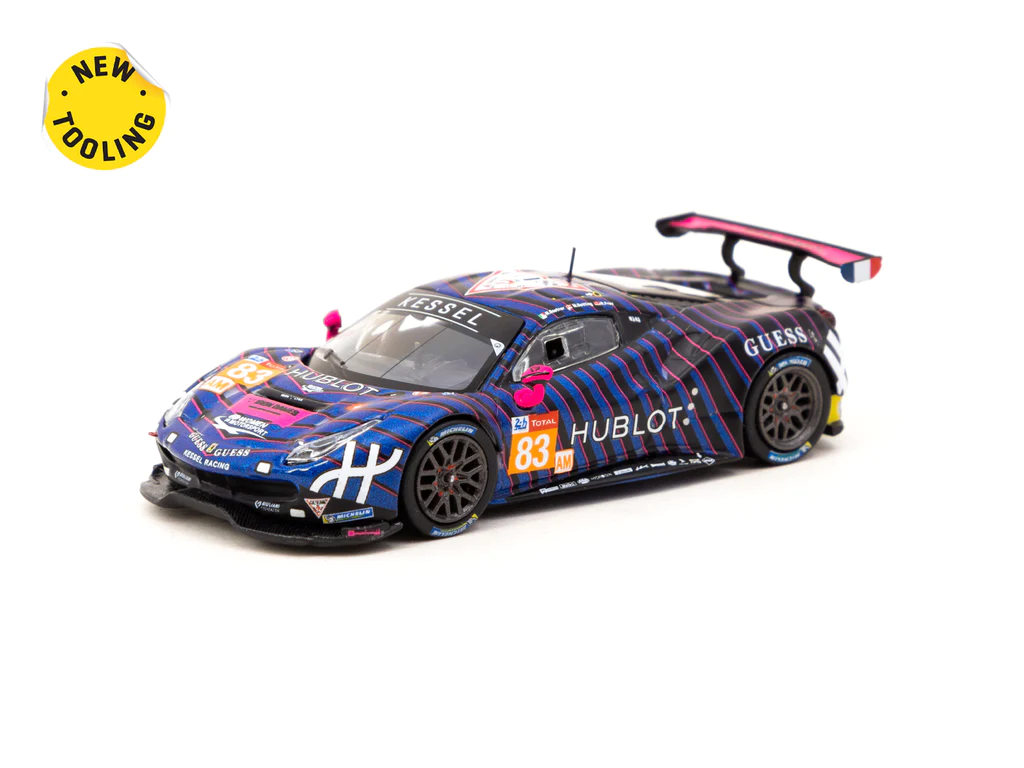 Tarmac Works X IXO Models 1/64 Ferrari 488 GTE 24h of Le Mans 2019 #83 - HOBBY64 - Thumbnail