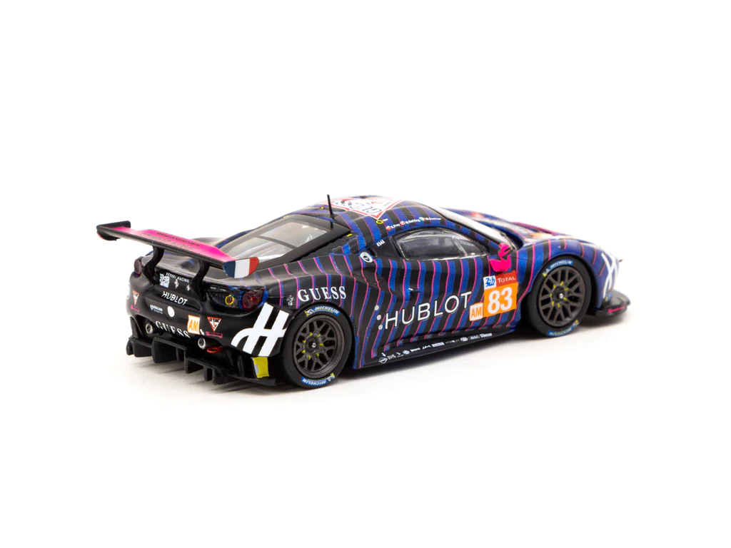 Tarmac Works X IXO Models 1/64 Ferrari 488 GTE 24h of Le Mans 2019 #83 - HOBBY64