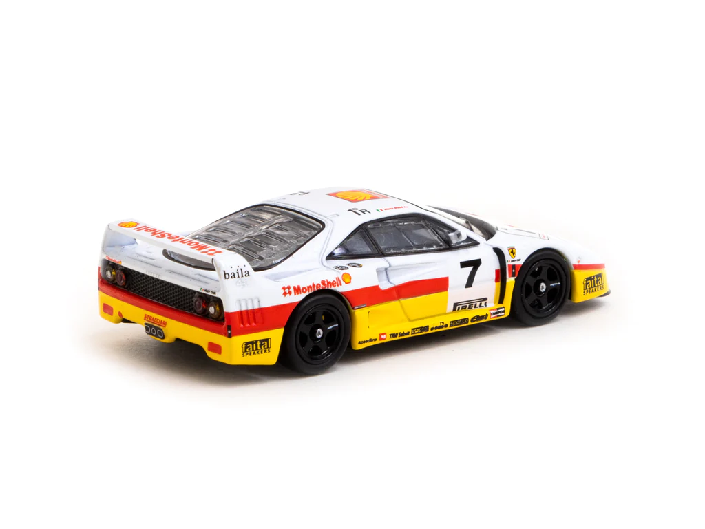 Tarmac Works X iXO Models 1/64 Ferrari F40 GT Italian GT Championship 1993 #7 - HOBBY64 - Thumbnail